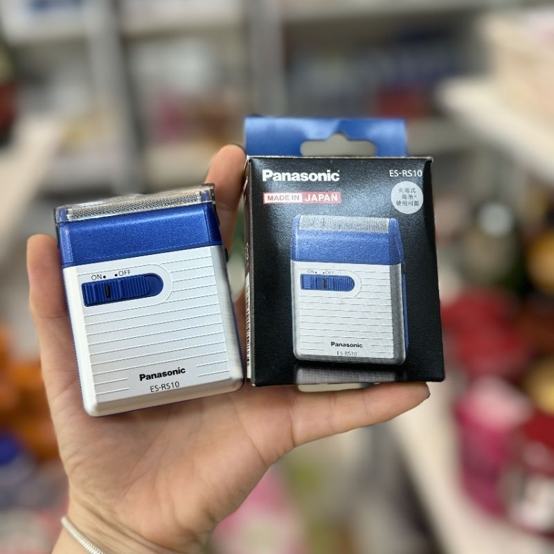 Máy cạo râu dùng pin màu xanh PANASONIC
