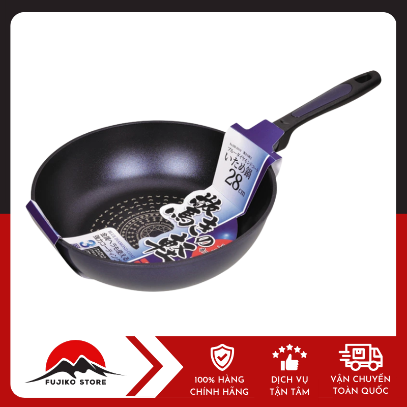 Chảo chống dính sâu lòng siêu nhẹ 28cm PEARL METAL