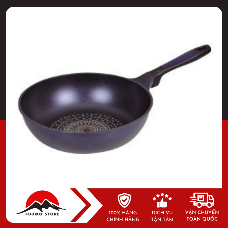 Chảo chống dính sâu lòng siêu nhẹ 28cm PEARL METAL