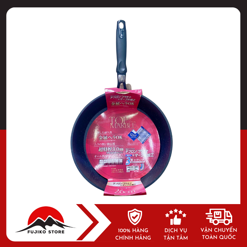 Chảo tráng Platinum chống dính 26cm PEARL METAL