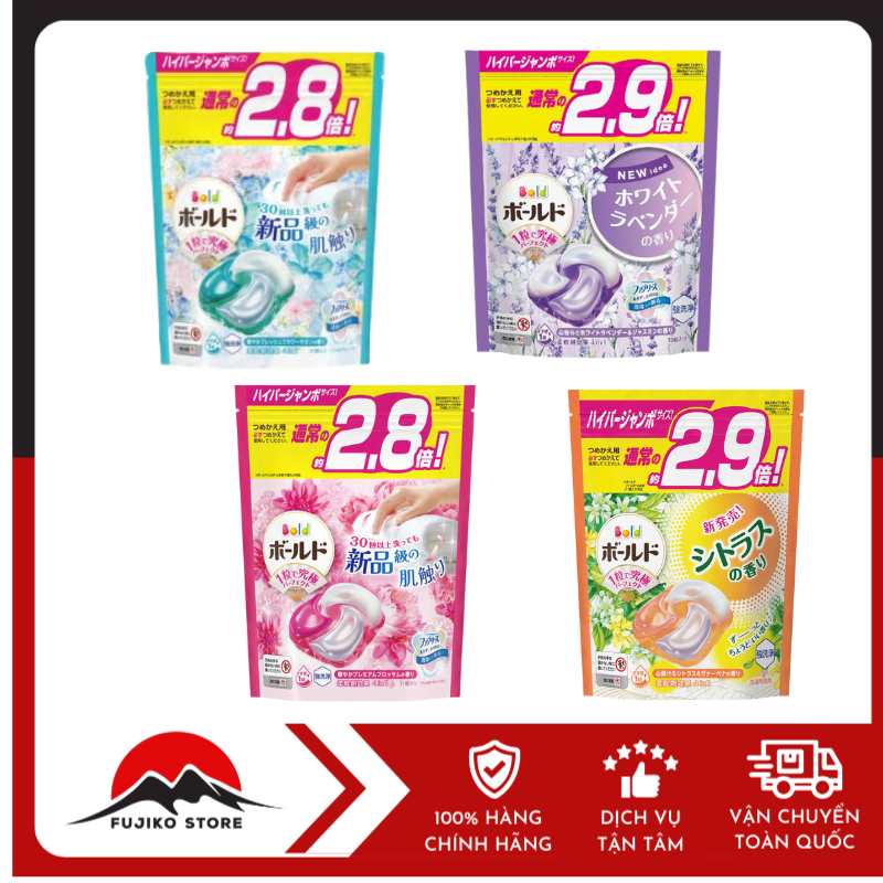 Viên giặt xả 4D Gel P&G