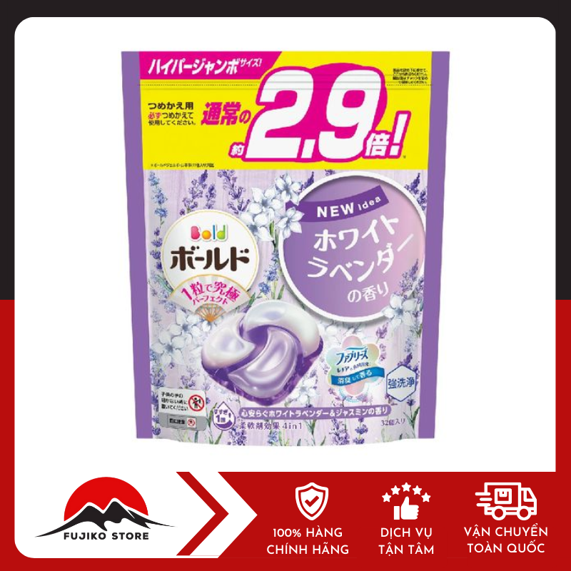 Viên giặt xả 4D Gel P&G