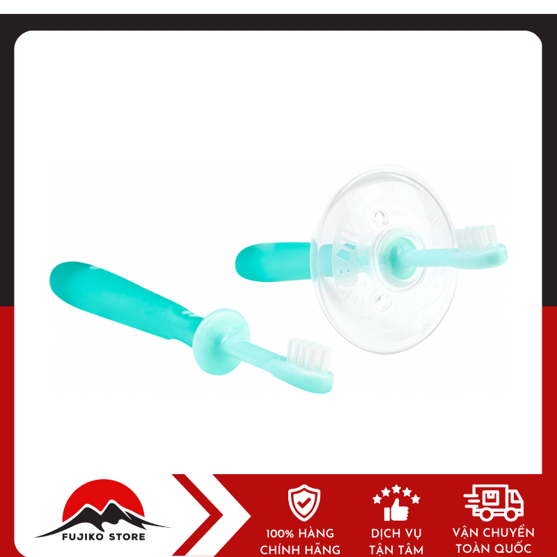 Set 2 bàn chải đánh răng cho bé từ 12 tháng tuổi PIGEON