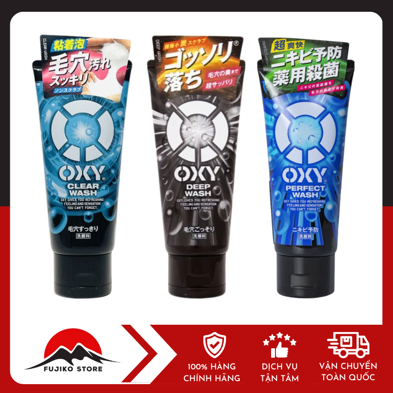 Sữa rửa mặt Oxy cho nam 130g ROHTO