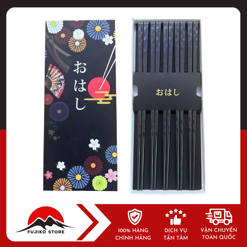 Đũa kháng khuẩn nhật bản set 5 đôi SHIKISAI