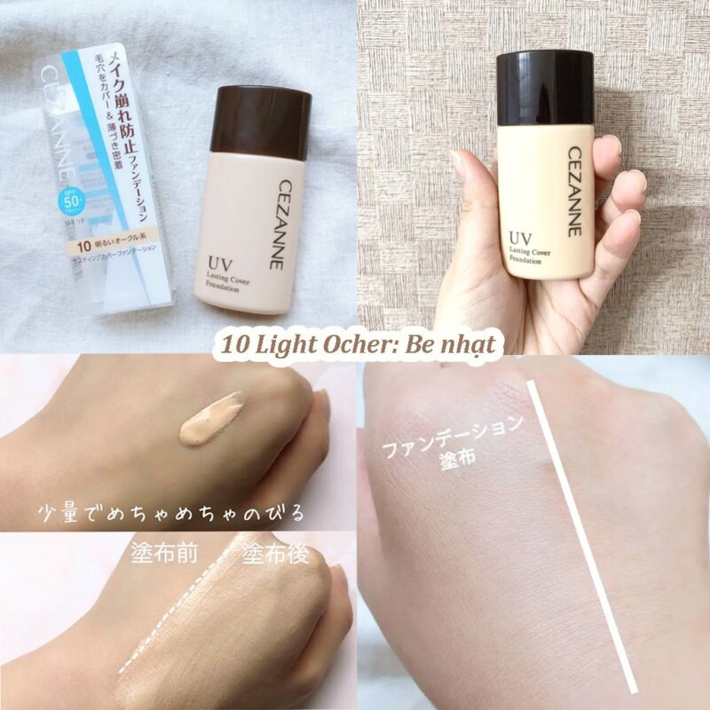 Kem nền lâu trôi che phủ cao SPF50+ CEZANNE