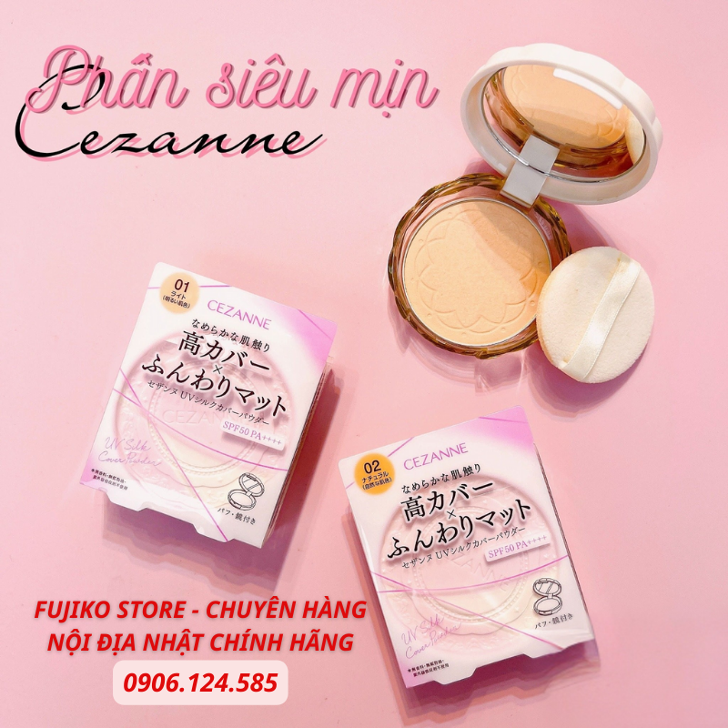 Phấn phủ UV Silk Cover che phủ cao CEZANNE