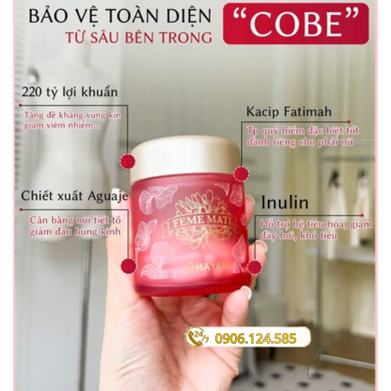 Viên uống men phụ khoa Feme Mati Pro HAYARI