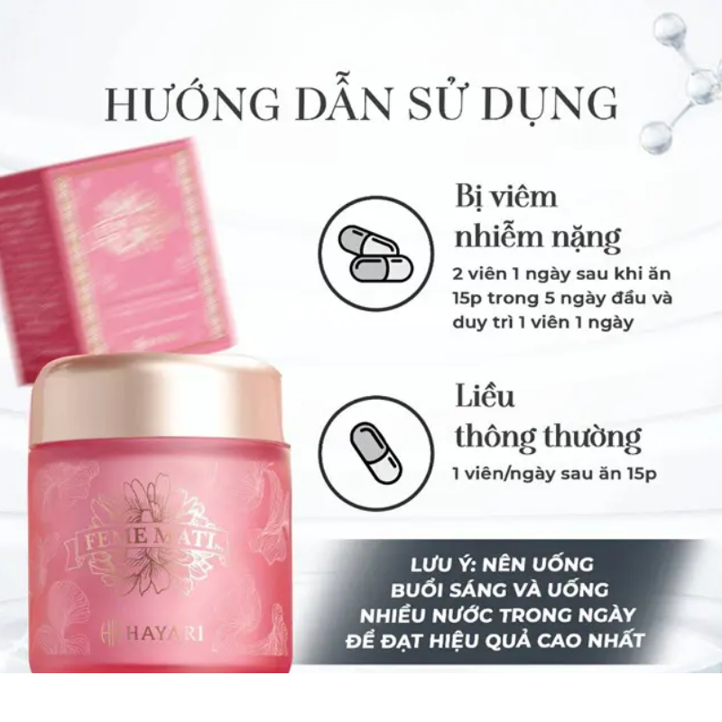 Viên uống men phụ khoa Feme Mati Pro HAYARI