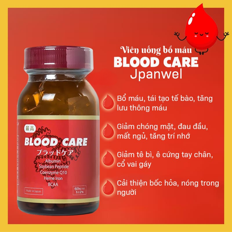 Viên uống Blood Care hỗ trợ bổ máu JPANWELL