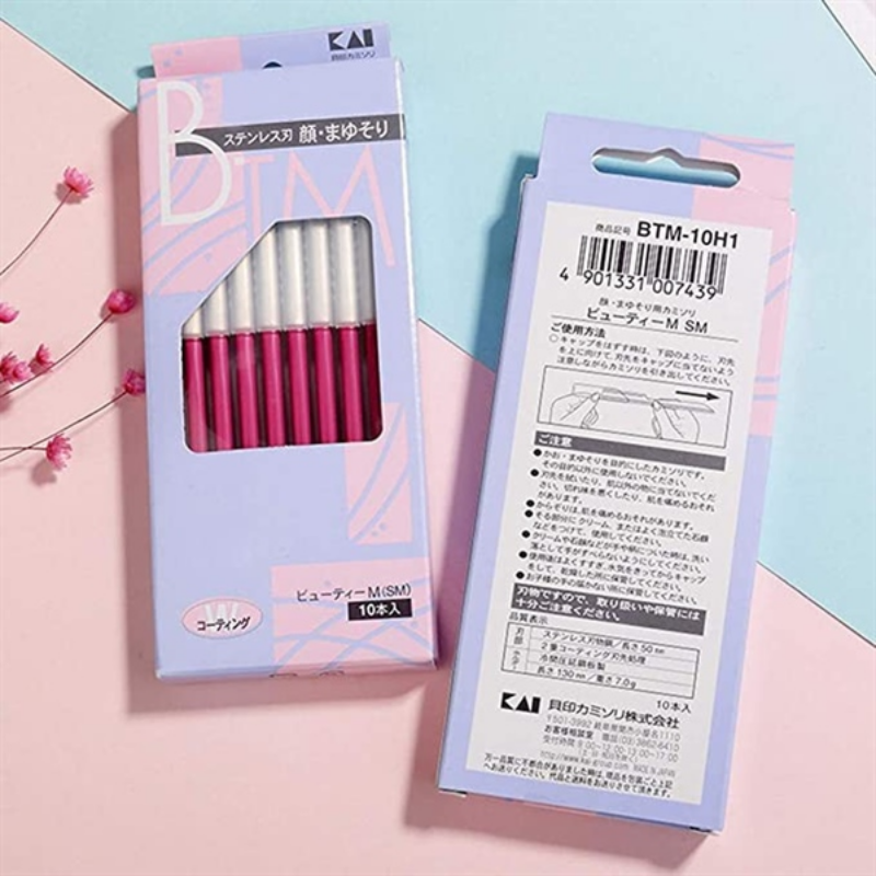 Dao cạo BEAUTY M BTM cán hồng KAI