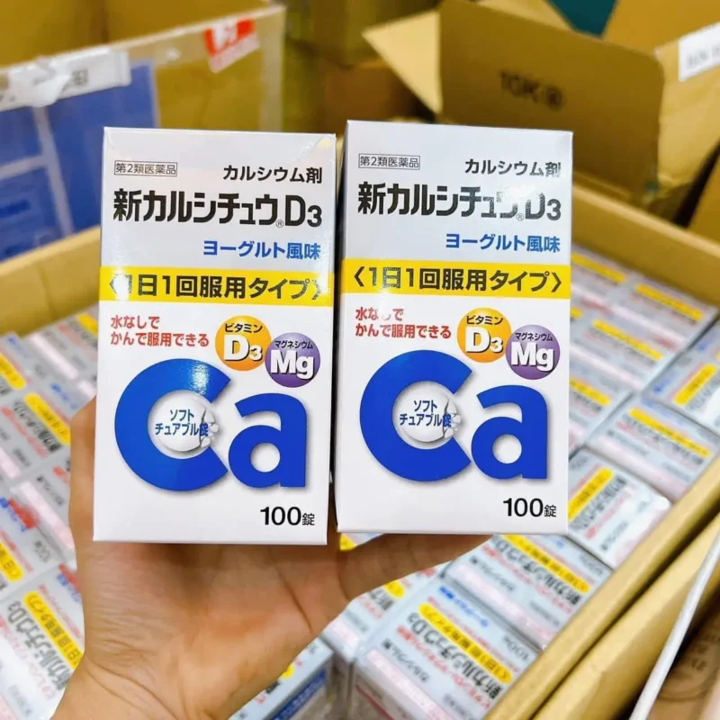 Viên uống Canxi bổ sung D3 Mg 100 viên NITTO PHARMA