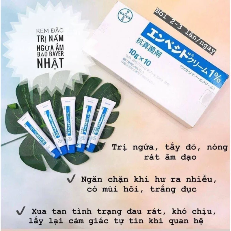 Kem bôi trị nấm âm đạo Empecid 1% BAYER