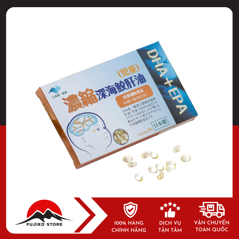 Dầu Gan Cá Mập Bổ Sung DHA + EPA Cho Trẻ Em DAIICHI KENCO