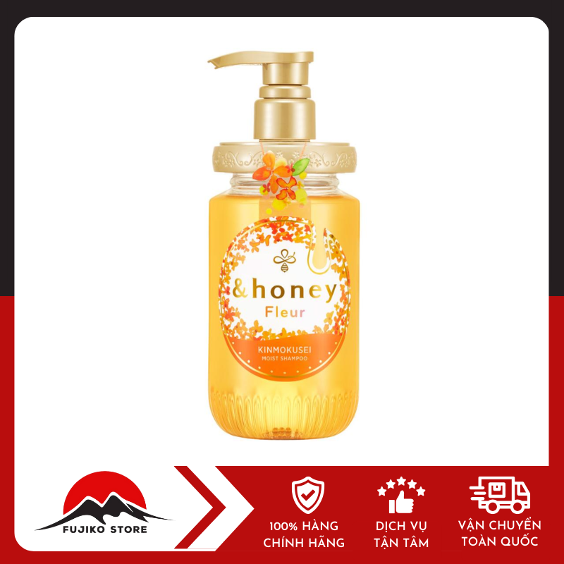 Dầu gội xả dưỡng ẩm hương hoa Mộc vàng và mật ong HONEY