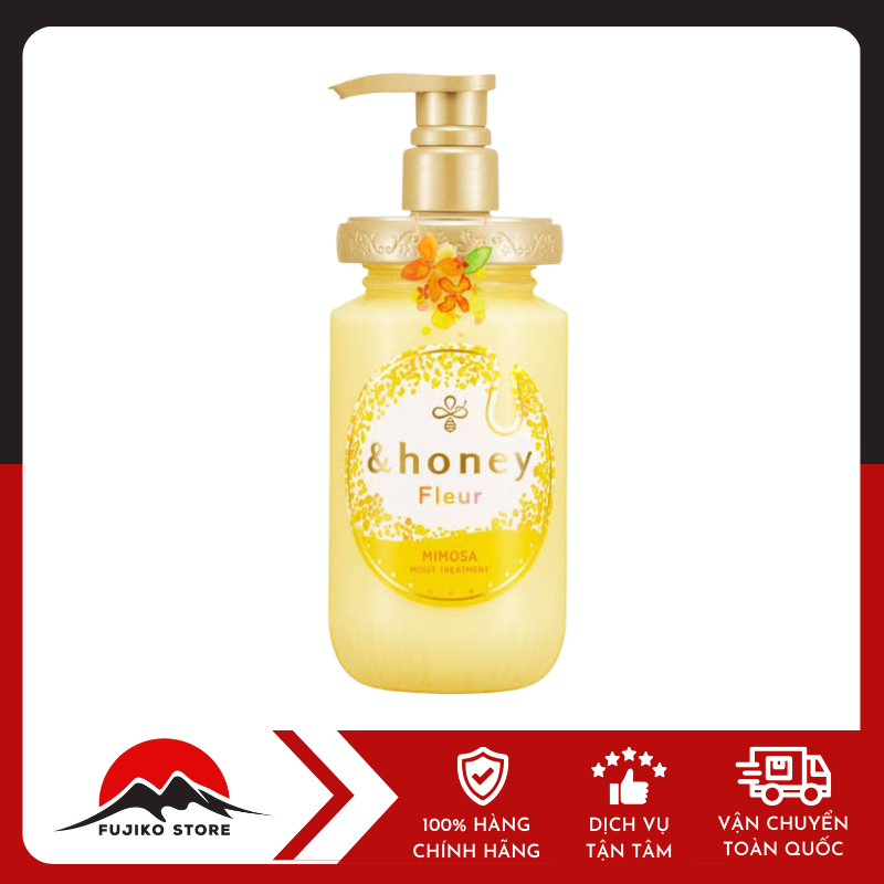 honey-dau-goixa-duong-am-huong-hoa-moc-vang-va-mat-ong-450ml-3 Dầu gội xả dưỡng ẩm hương hoa Mộc vàng và mật ong HONEY