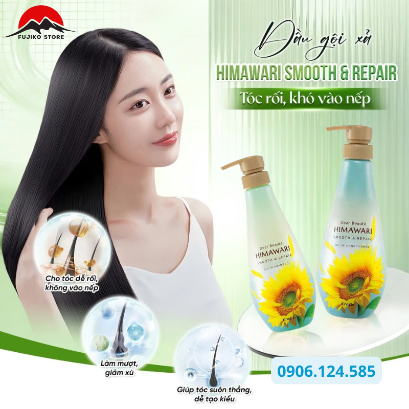 Dầu gội xả phục hồi và làm tóc mềm mượt KRACIE